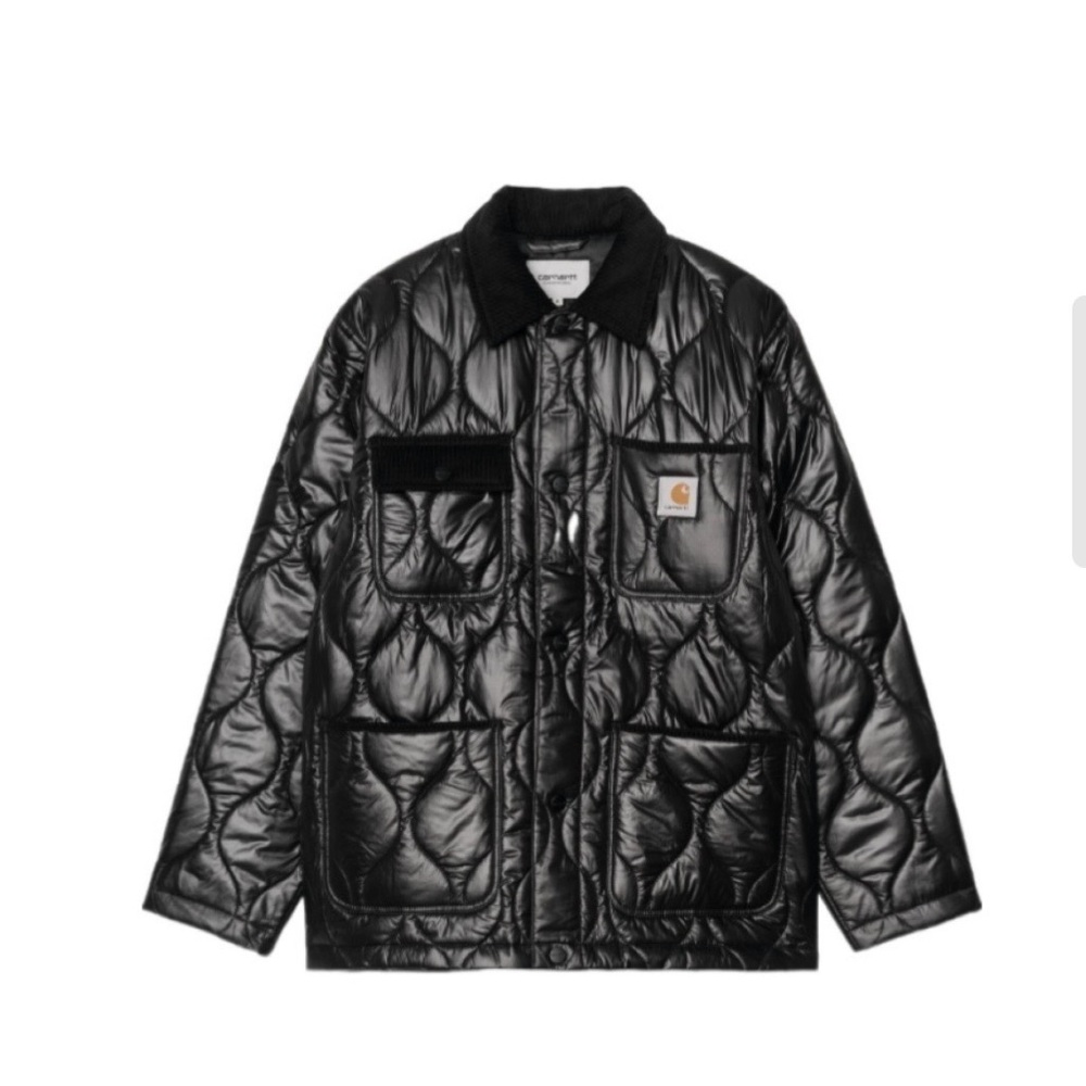 CARHARTT WIP Oscar Chore Liner Quilted Nylon Jacket In Black sz Med NWT